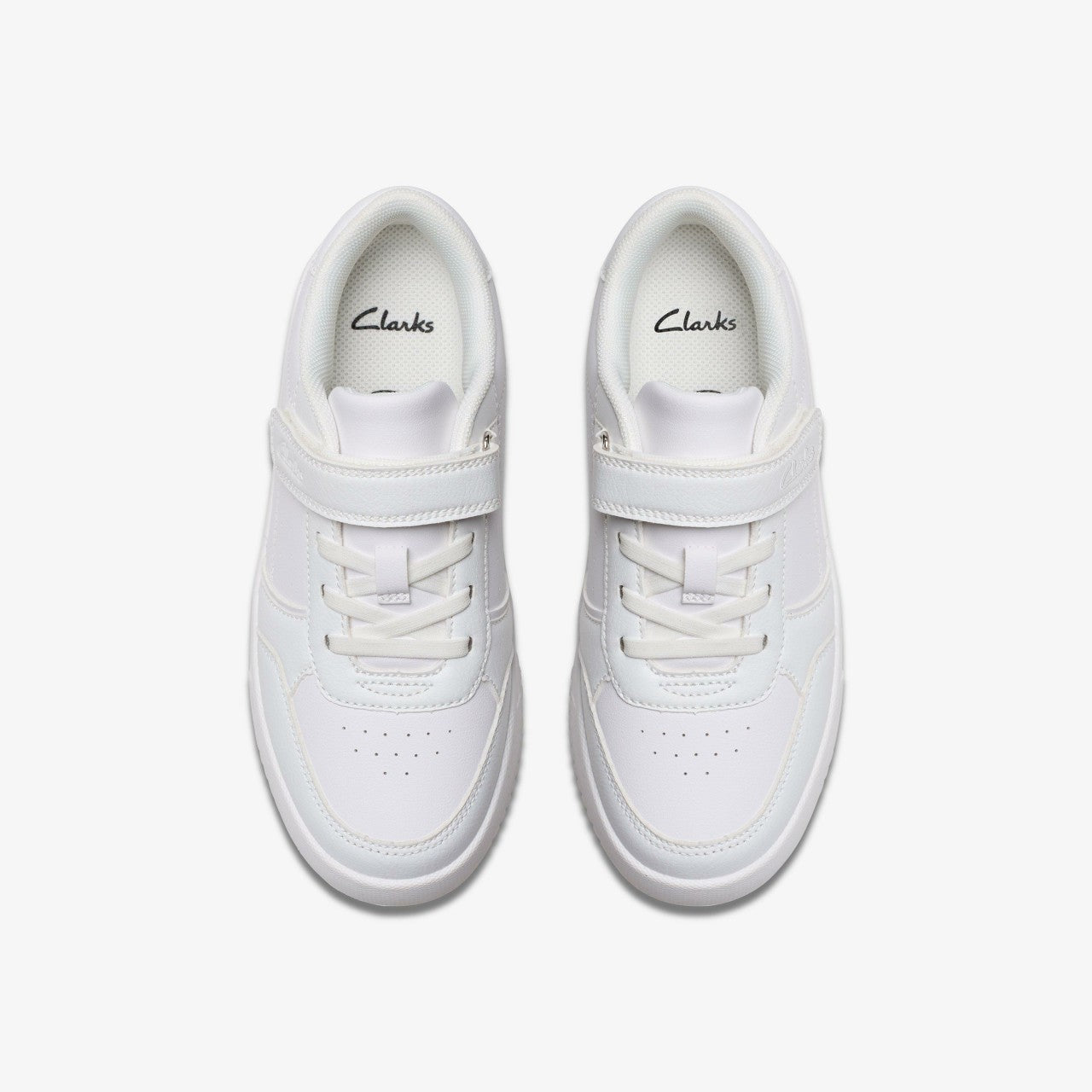 Barley Step Kid White/White | Clarks Discount