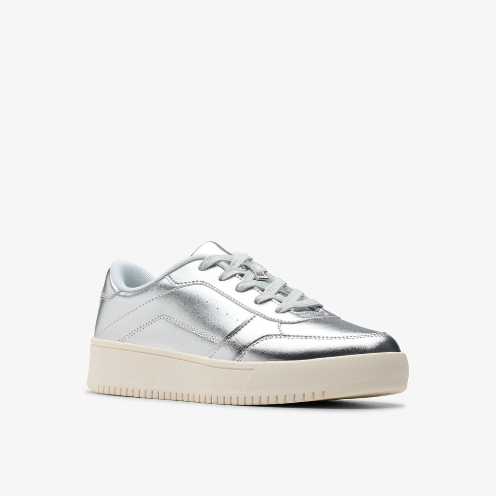 Barley Step Youth Silver Metallic | Clarks Discount