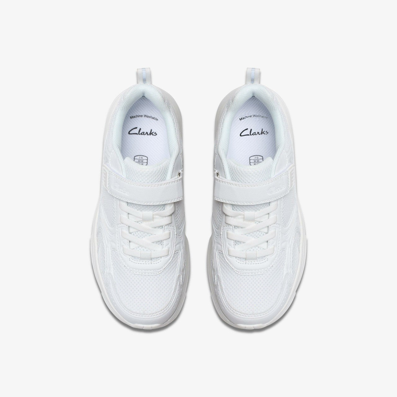 Crafton Move Kid White/White | Clarks For Sale