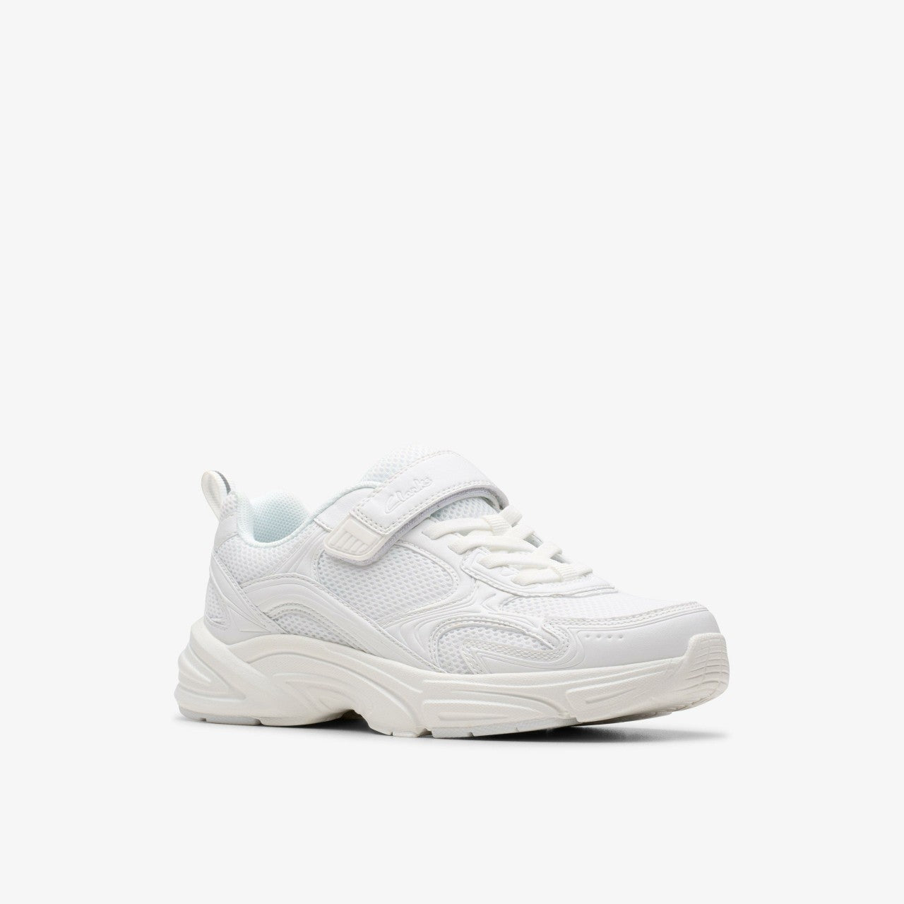 Crafton Move Kid White/White | Clarks For Sale