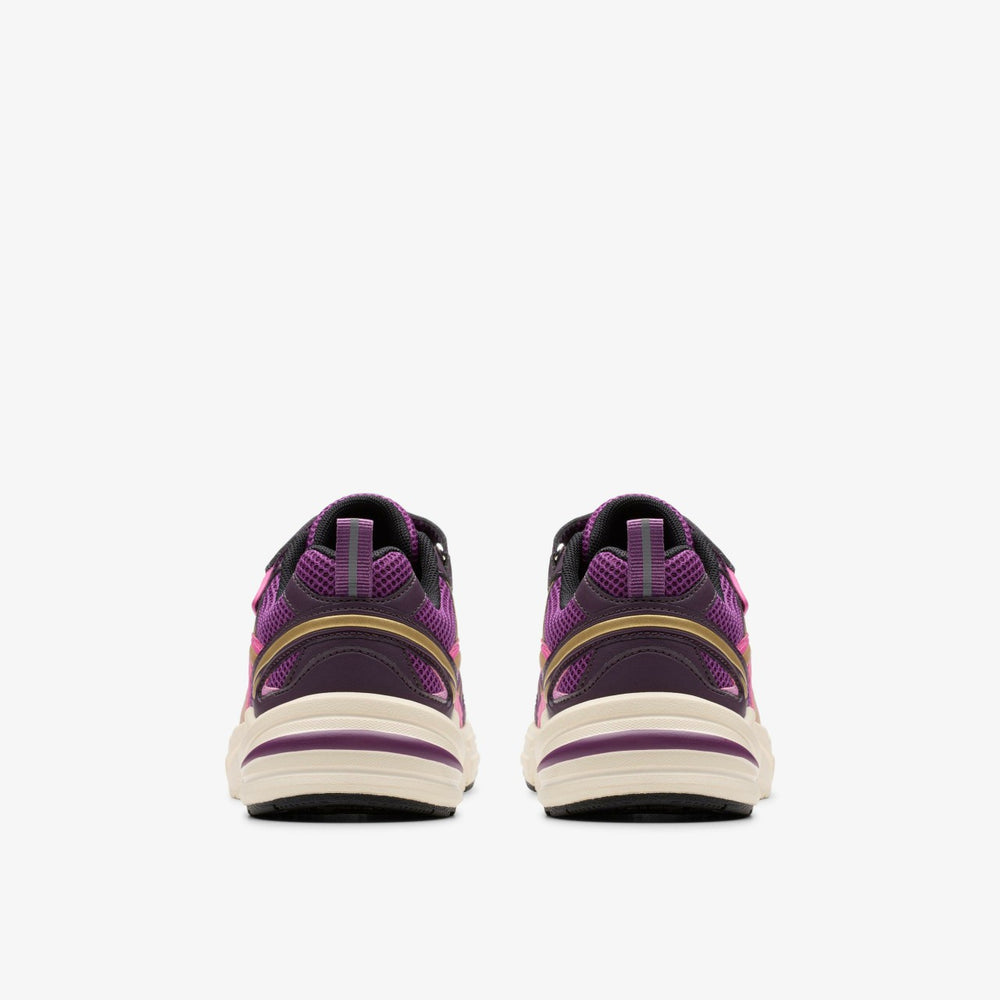 Crafton Move Kid Purple Combination | Clarks Onsale