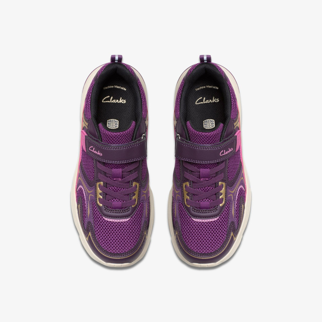 Crafton Move Kid Purple Combination | Clarks Onsale