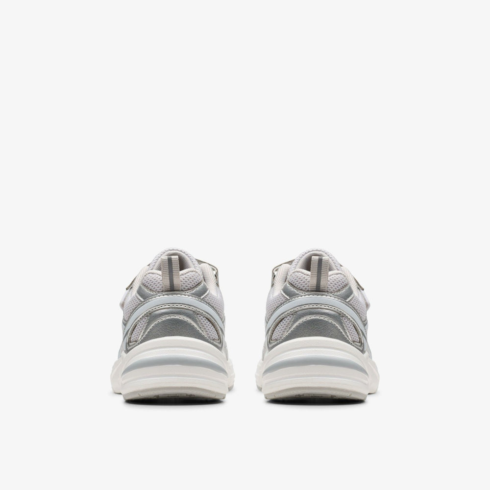 Crafton Move Kid Silver Metallic | Clarks Sale