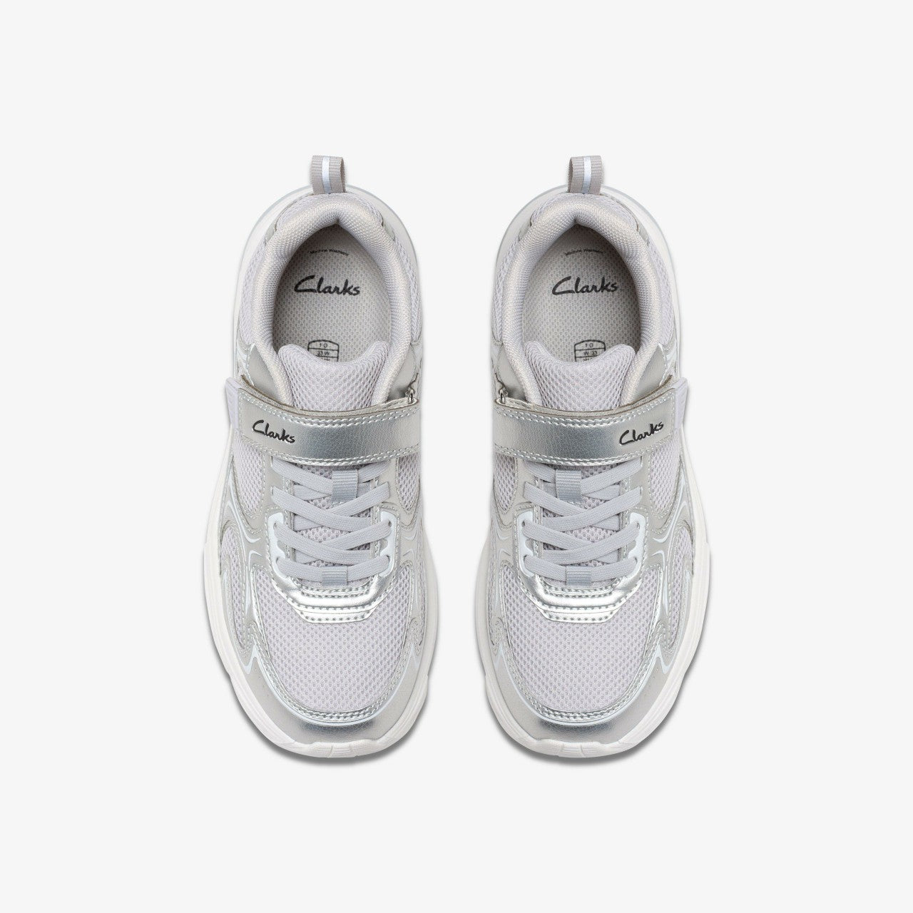 Crafton Move Kid Silver Metallic | Clarks Sale