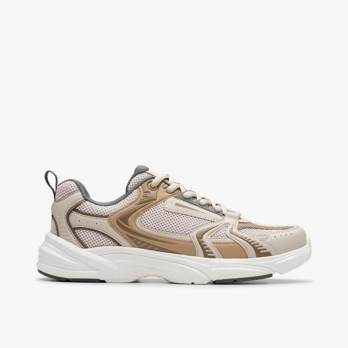 Crafton Move Youth Beige Combination | Clarks Onsale