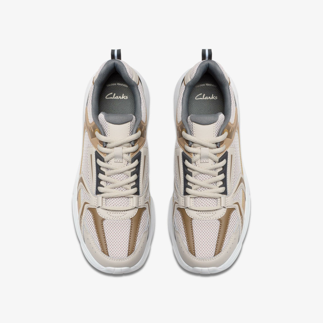 Crafton Move Youth Beige Combination | Clarks Onsale
