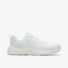 Crafton Move Youth White/White | Clarks Sale