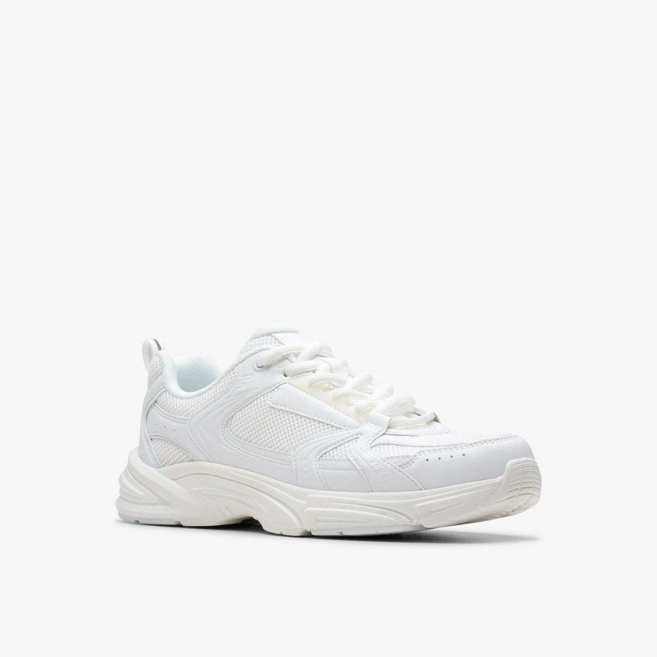Crafton Move Youth White/White | Clarks Sale