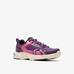 Crafton Move Youth Purple Combination | Clarks