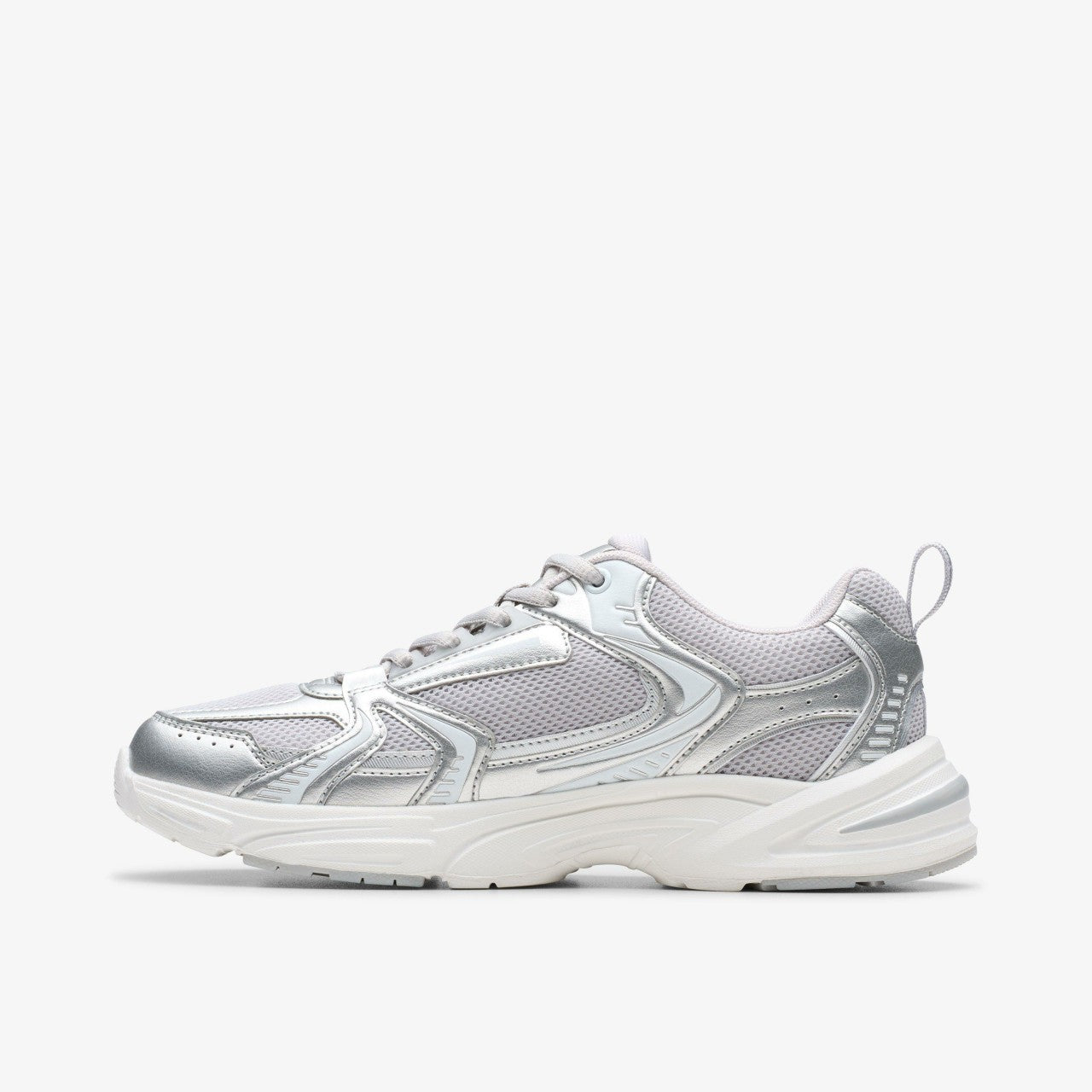 Crafton Move Youth Silver Metallic | Clarks US