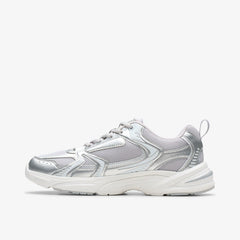 Crafton Move Youth Silver Metallic | Clarks US