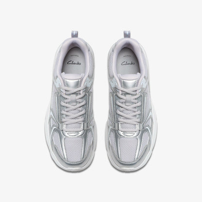 Crafton Move Youth Silver Metallic | Clarks US