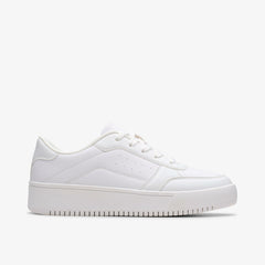 Barley Step Youth White/White | Clarks For Sale