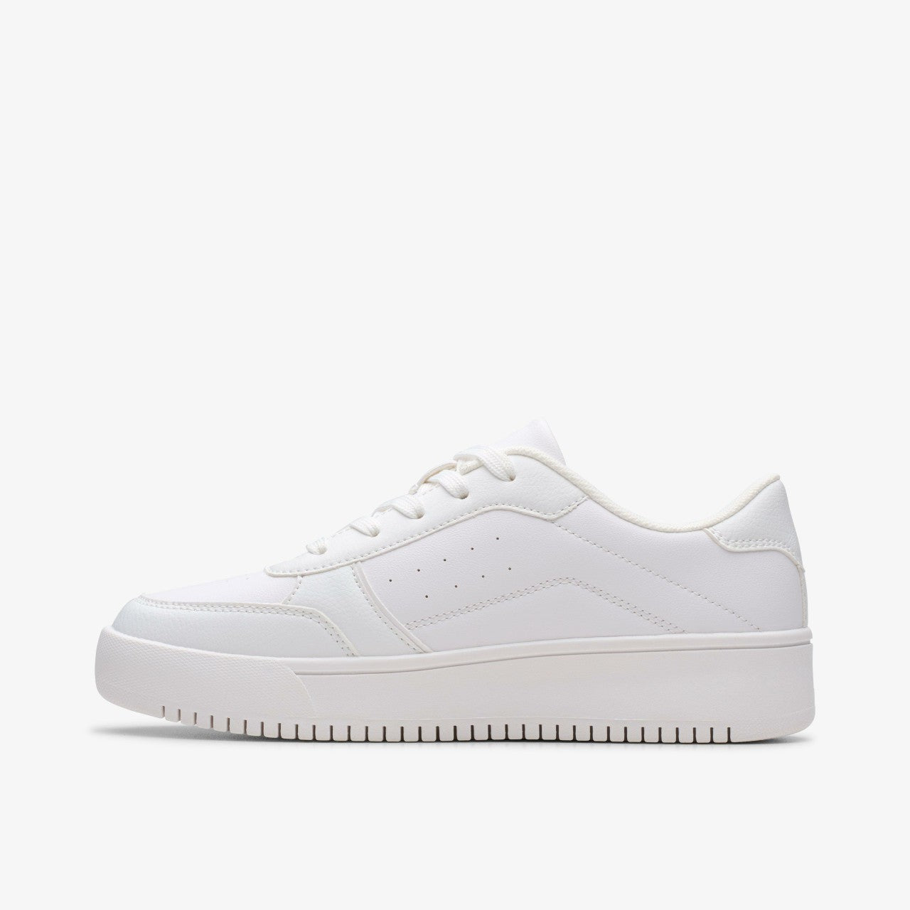 Barley Step Youth White/White | Clarks For Sale