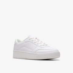 Barley Step Youth White/White | Clarks For Sale