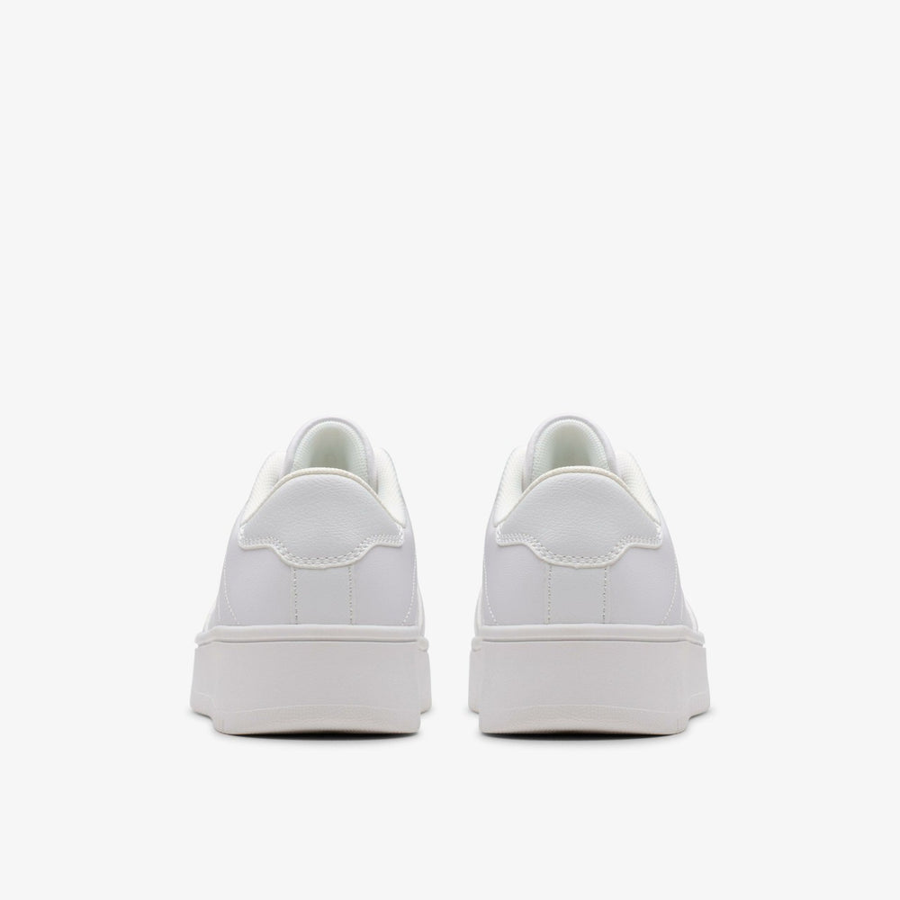 Barley Step Youth White/White | Clarks For Sale
