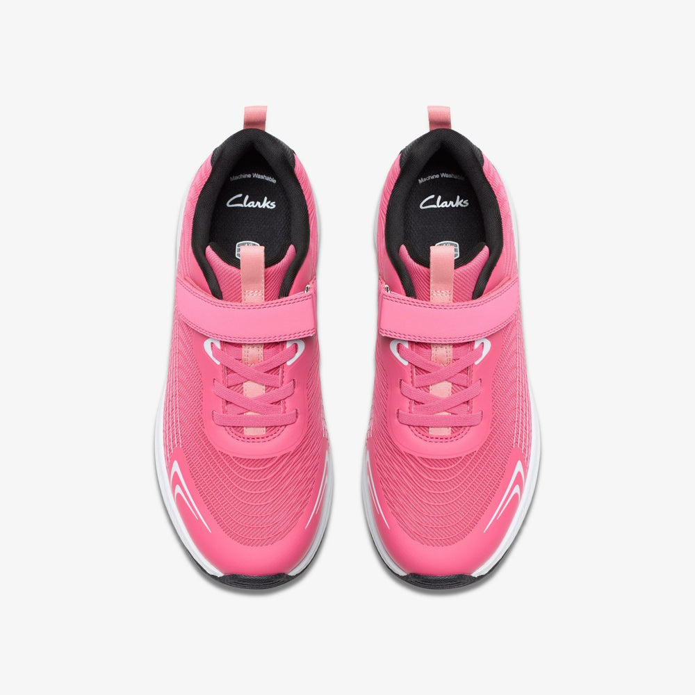 Deyes Dash Youth Pink Synthetic | Clarks Discount