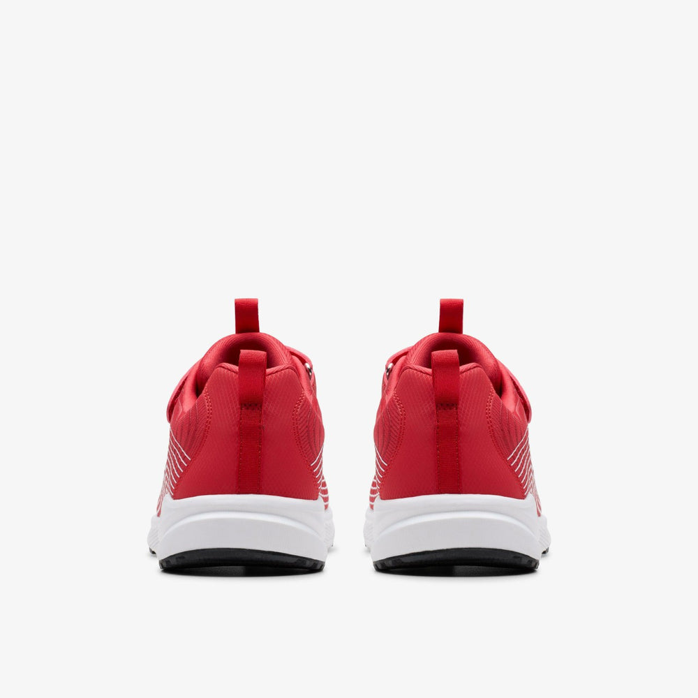 Deyes Dash Youth Red Synthetic | Clarks