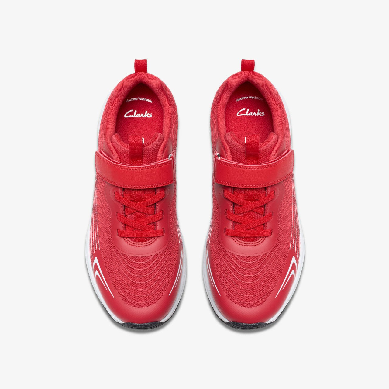 Deyes Dash Youth Red Synthetic | Clarks