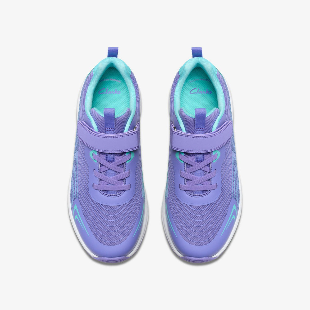 Deyes Dash Youth Purple Synthetic | Clarks Sale