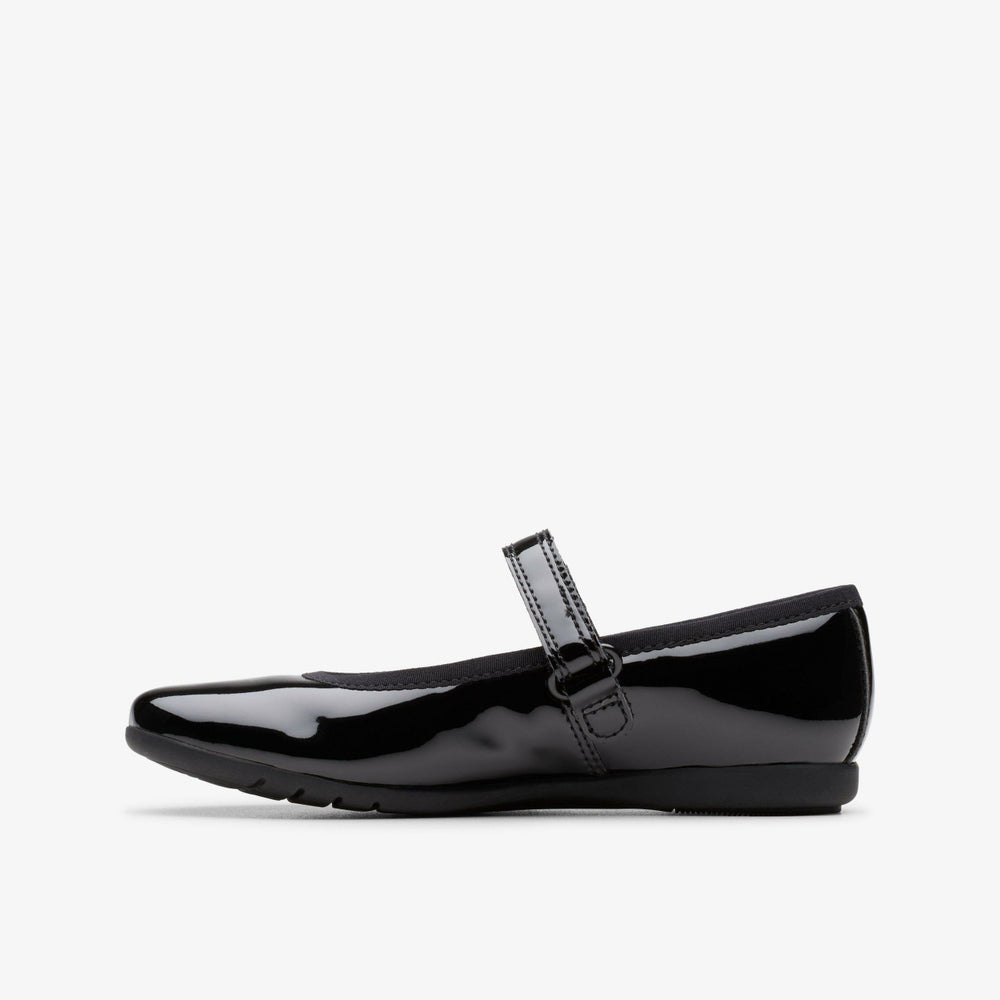Dance Wish Kid Black Patent | Clarks Discount