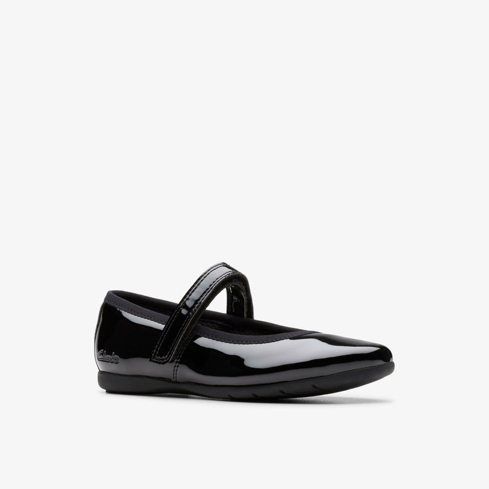 Dance Wish Kid Black Patent | Clarks Discount