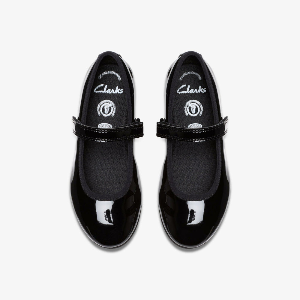 Dance Wish Kid Black Patent | Clarks Discount