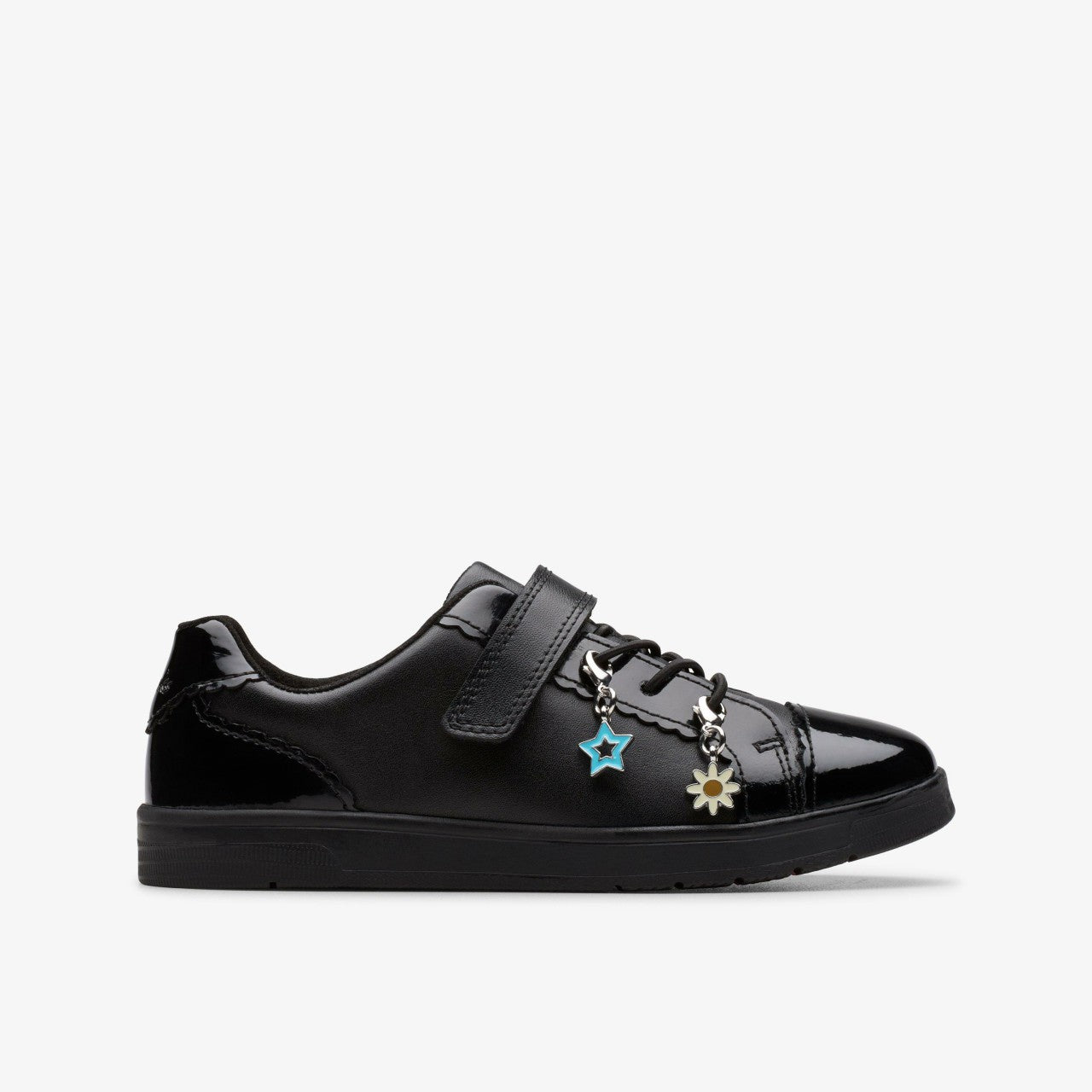 Disco Charm Kid Black Leather | Clarks Onsale