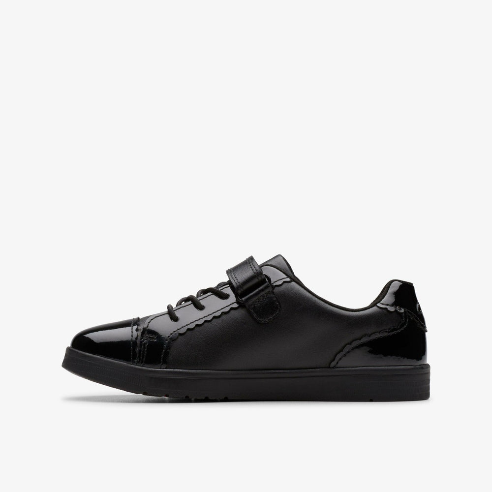 Disco Charm Kid Black Leather | Clarks Onsale