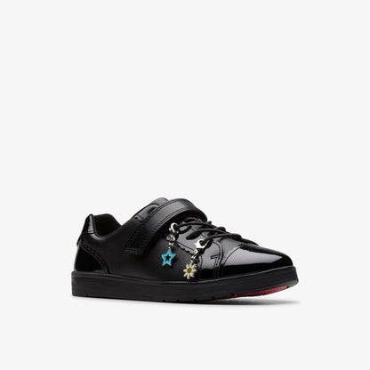 Disco Charm Kid Black Leather | Clarks Onsale