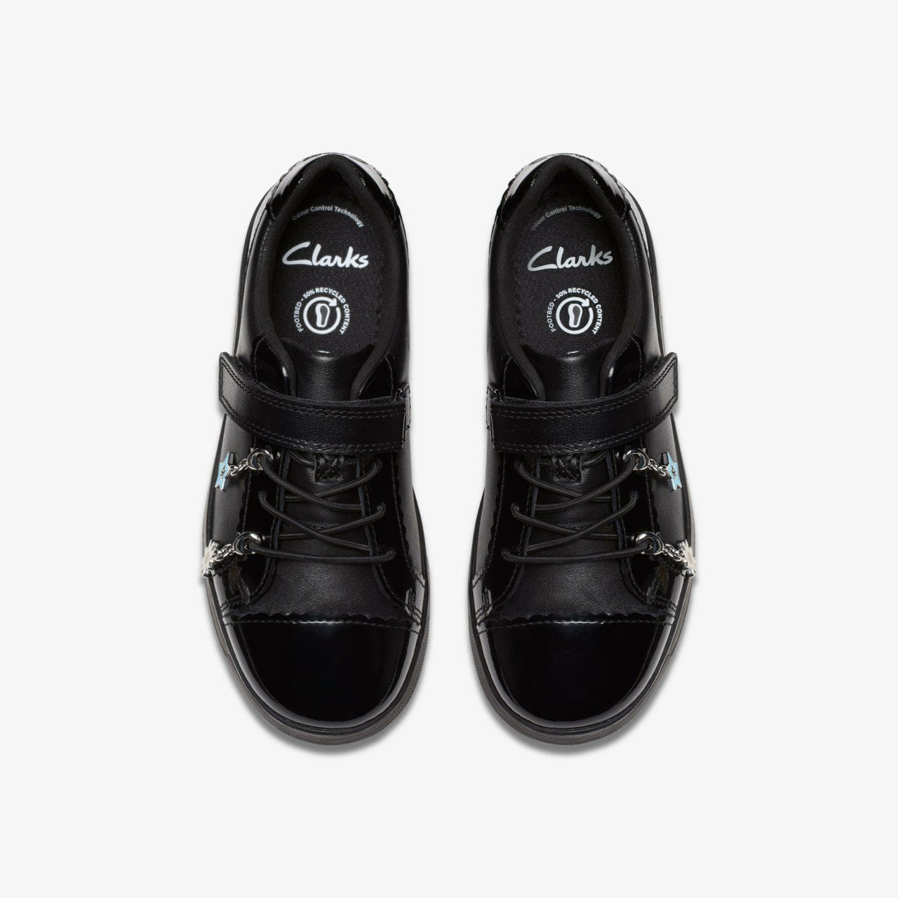 Disco Charm Kid Black Leather | Clarks Onsale