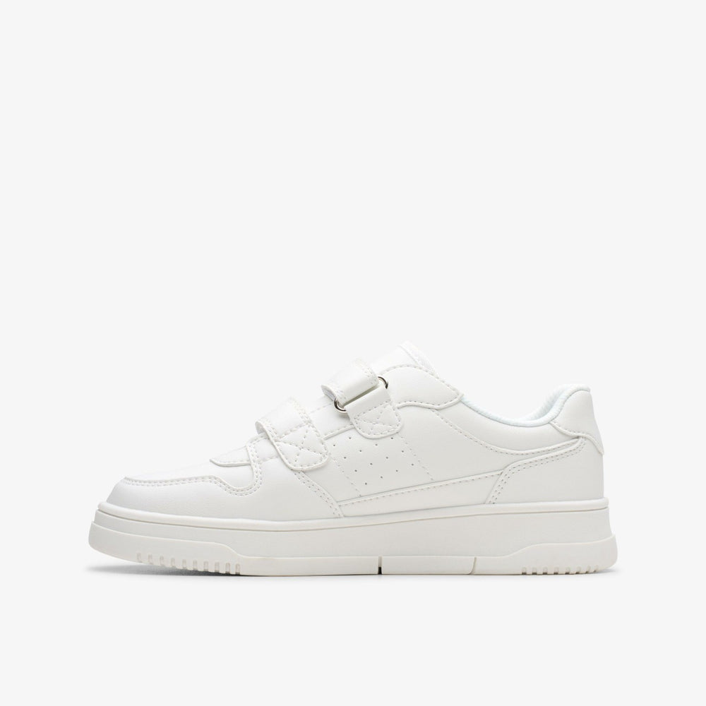 Canyon Sky Kid White/White | Clarks For Sale