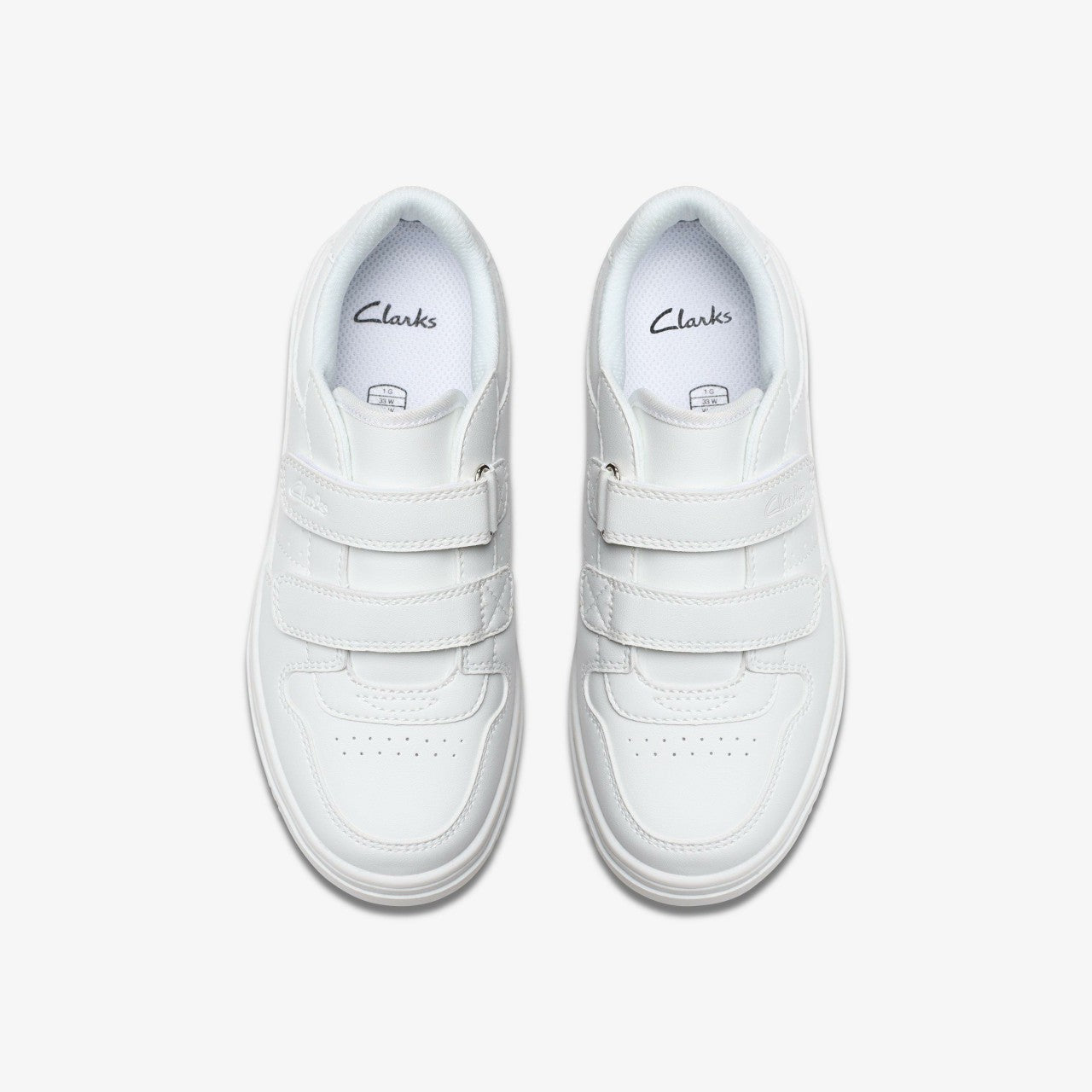 Canyon Sky Kid White/White | Clarks For Sale