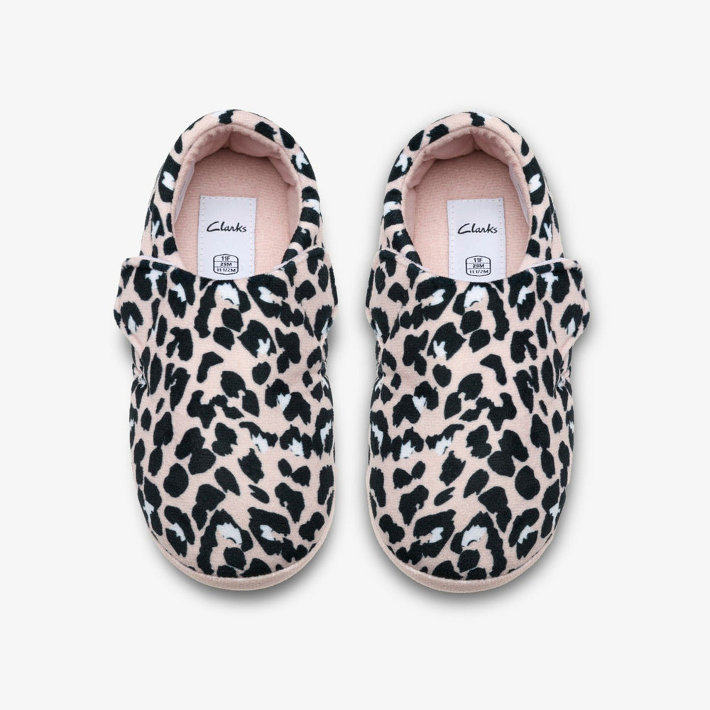 Fluffy Snug Kid Blush Pink Print | Clarks Discount