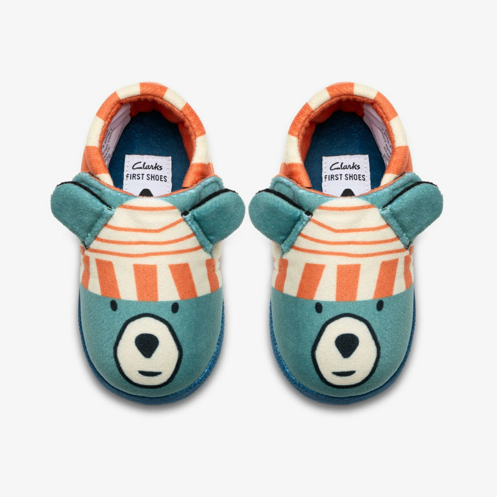 Fluffy Snug Toddler Orange Combination | Clarks