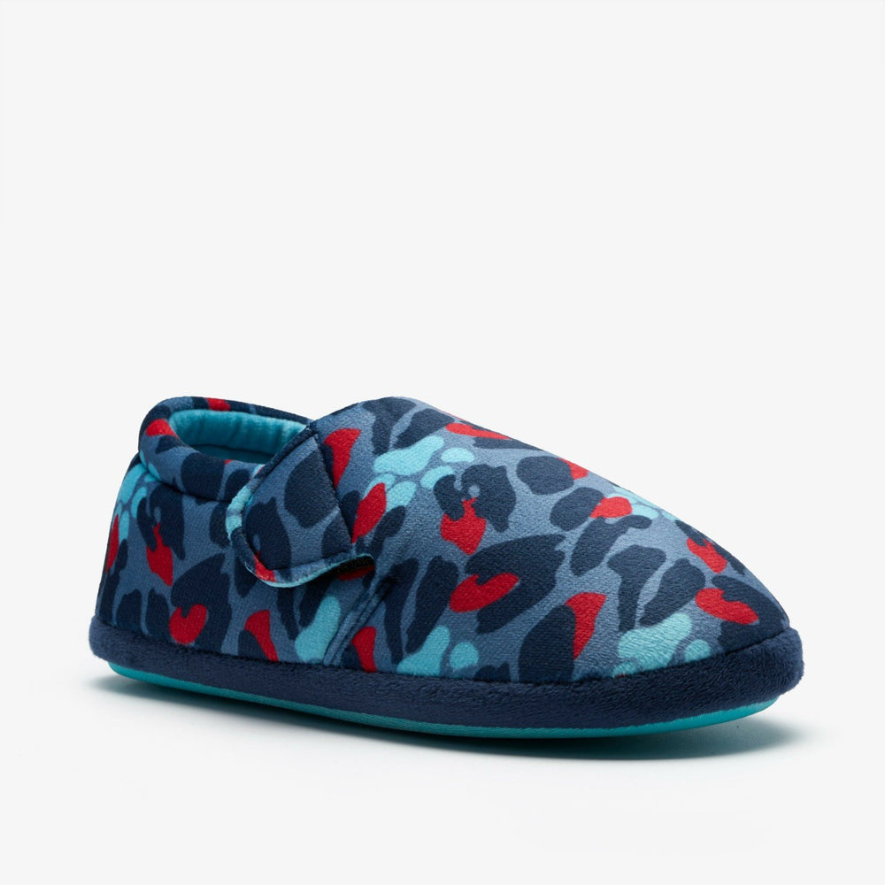 Fluffy Snug Kid Blue Camo Combination | Clarks US