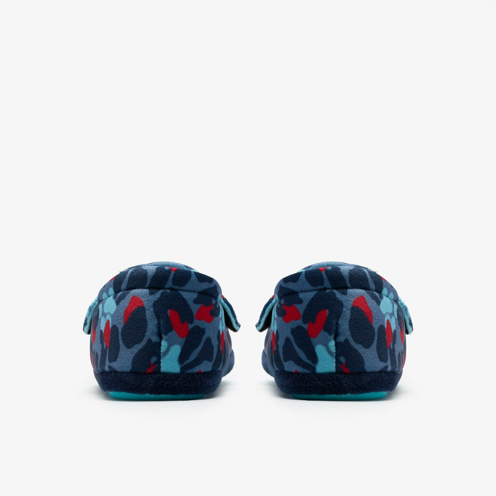 Fluffy Snug Kid Blue Camo Combination | Clarks US