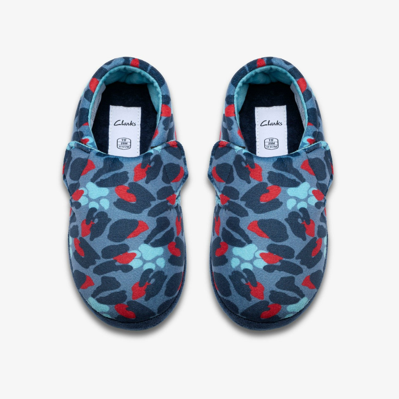 Fluffy Snug Kid Blue Camo Combination | Clarks US