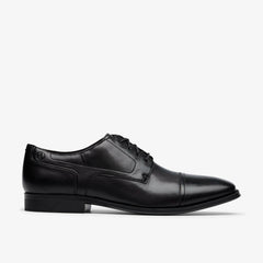 Paulton Cap Black Leather | Clarks For Sale