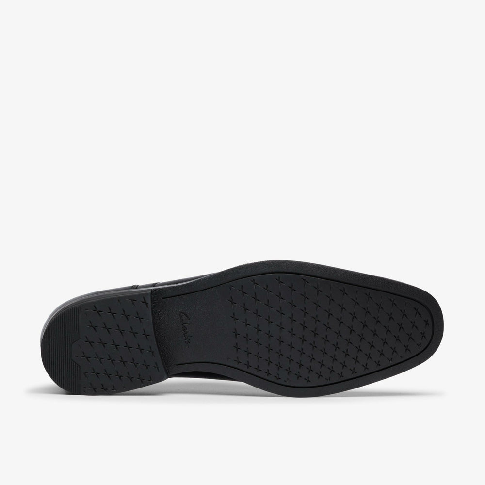 Paulton Cap Black Leather | Clarks For Sale