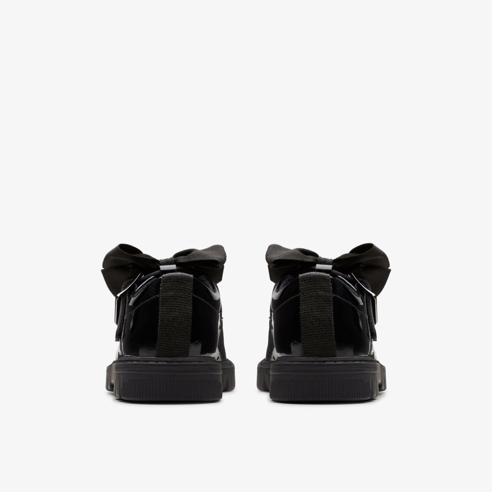 Lorcam Jane Kid Black Patent | Clarks Discount
