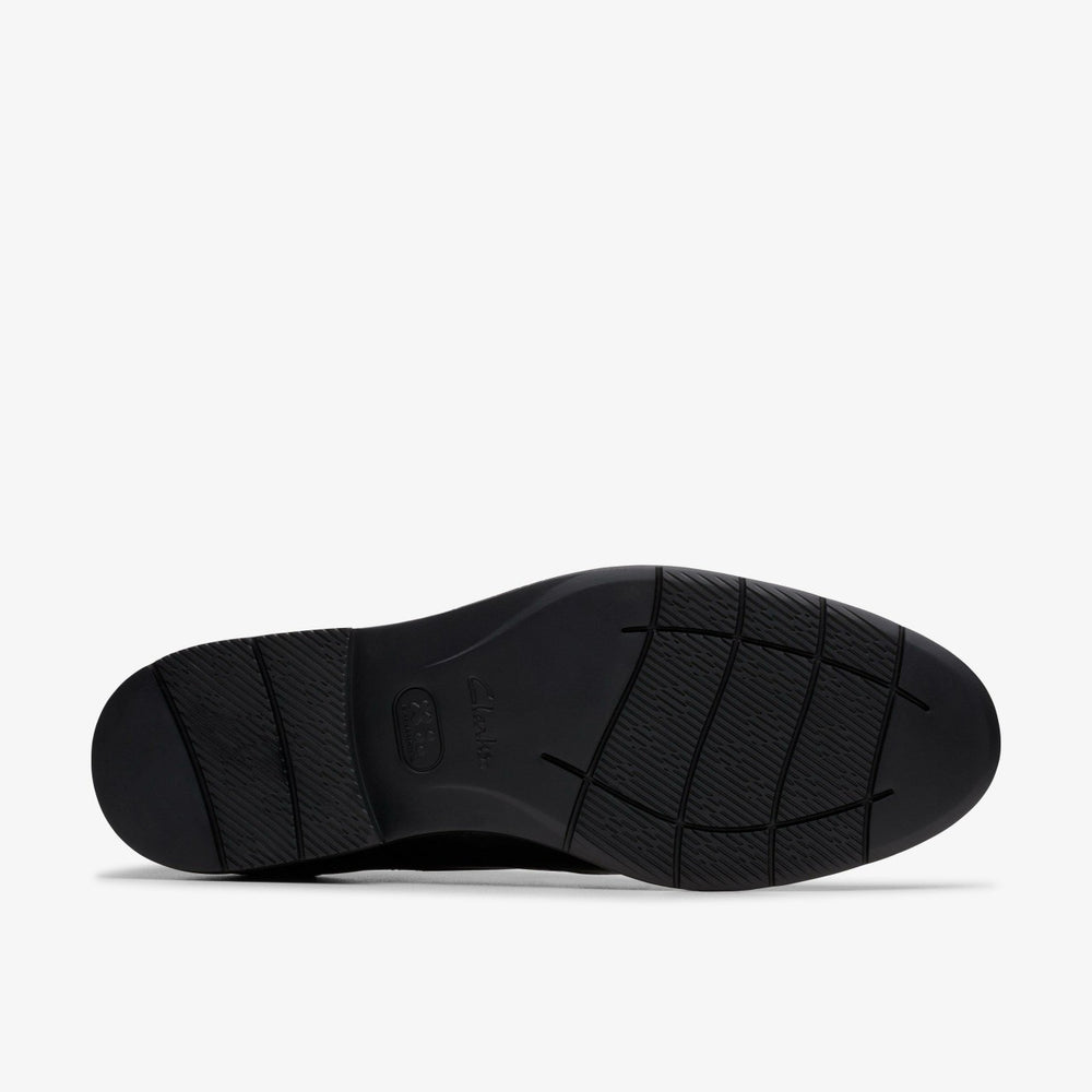 Banbury Tip Black Leather | Clarks Discount