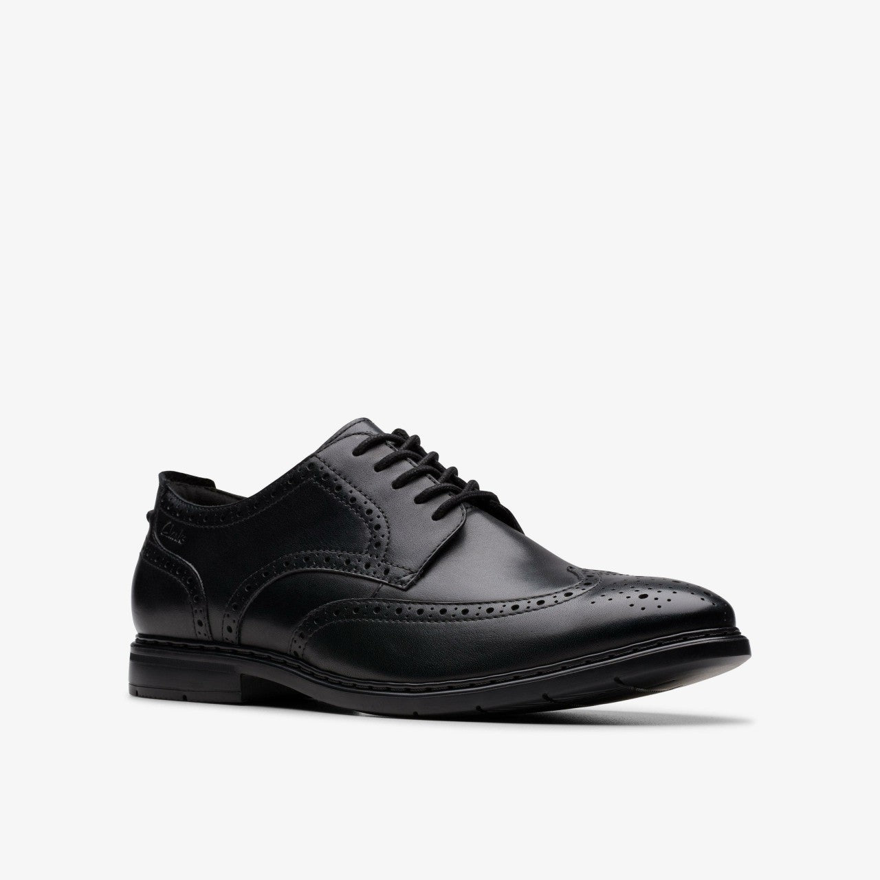 Banbury Tip Black Leather | Clarks Discount