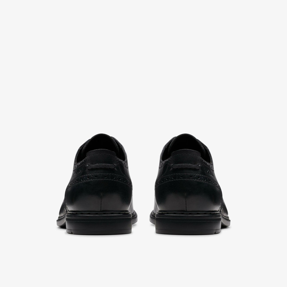 Banbury Tip Black Leather | Clarks Discount