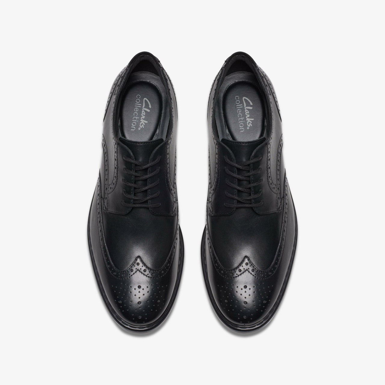 Banbury Tip Black Leather | Clarks Discount
