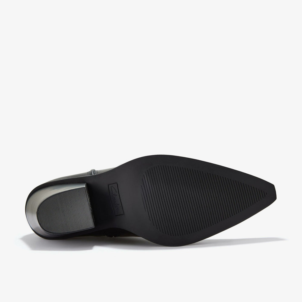 Kheda West Black Leather | Clarks Discount