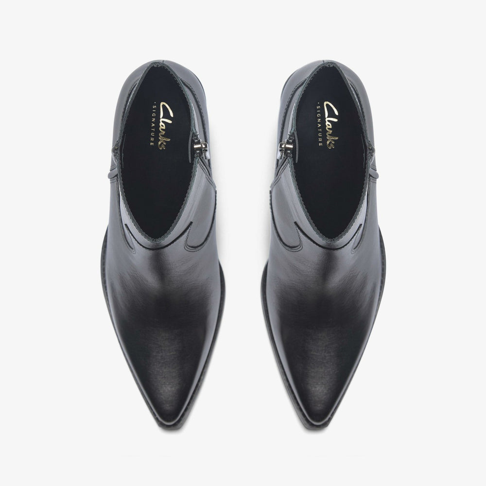 Kheda West Black Leather | Clarks Discount