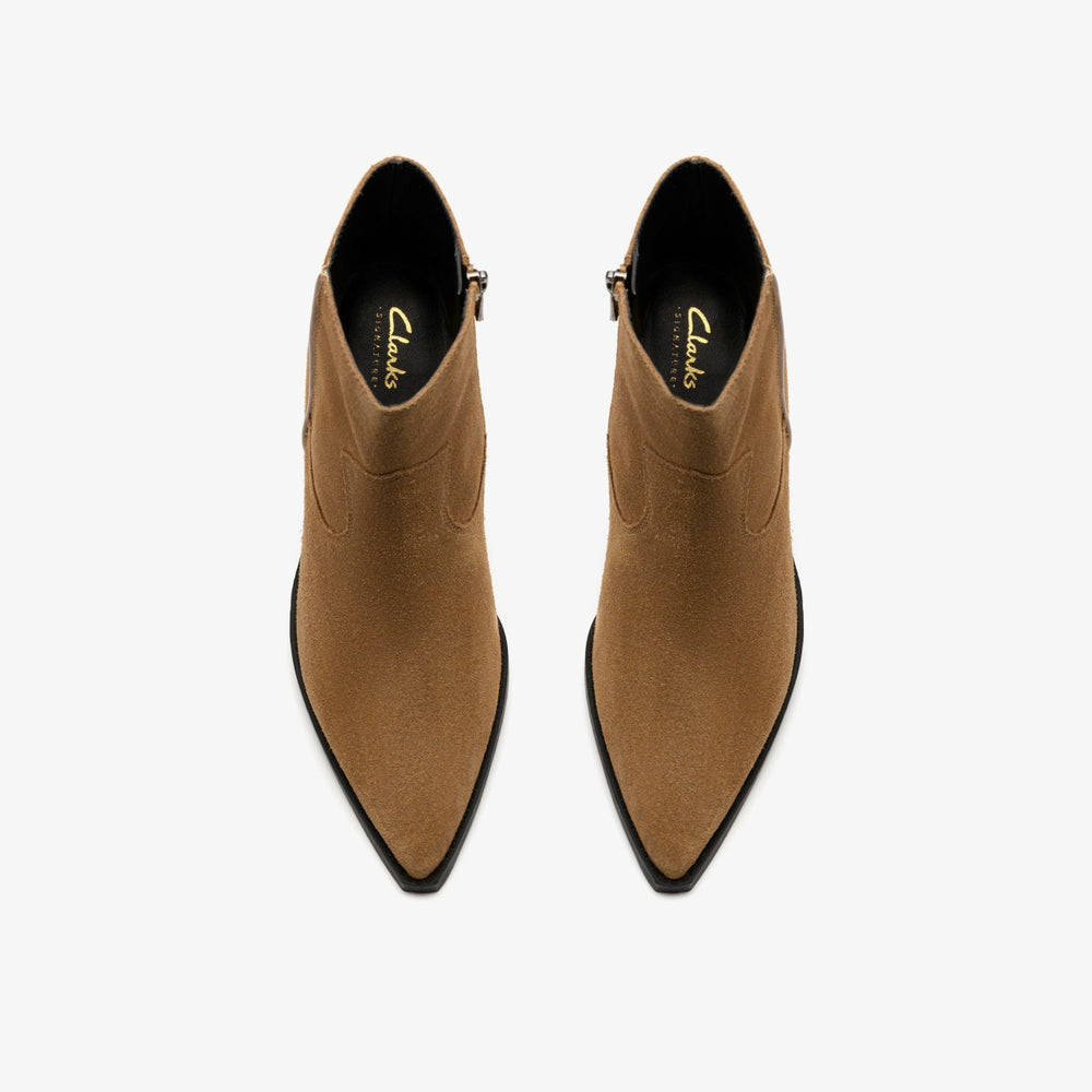 Kheda West Dark Tan | Clarks