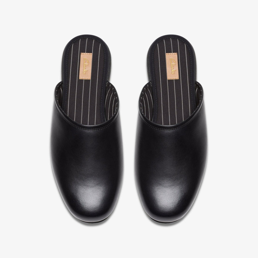Harston Mule Black Leather | Clarks Discount