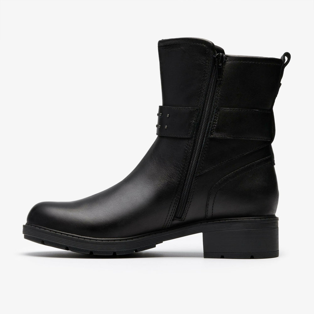 Hearth Buckle Black Leather | Clarks Discount